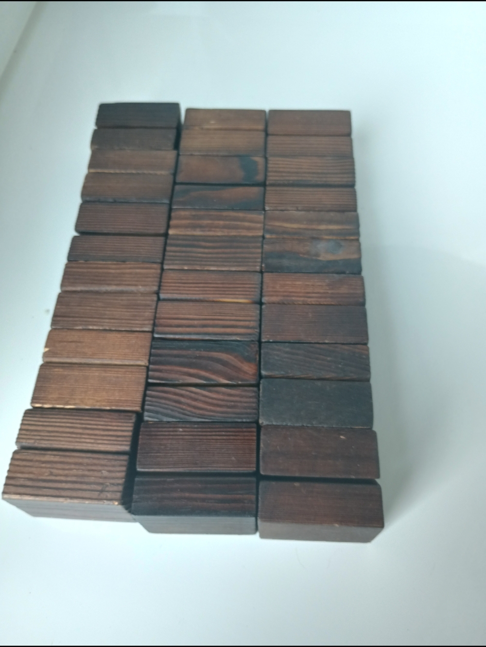 18 Rustic Walnut Wood Card Holders